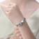 Interwoven CZ Pave Statement Bracelet In Sterling Silver