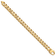 14k Yellow Gold 10.2mm Hand Polished Long Link Half Round Curb Link Bracelet