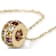 Multi-Gemstone Rainbow Pendant Necklace In 18K Gold Over Sterling Silver 2.58ctw