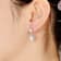 Pear Shape Pearl Simulant Drop Earrings In 18K Rose Gold Over Sterling Silver