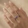 Amethyst Stackable Band Ring In Sterling Silver