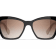 Chanel Black w White Leather Arm  "CC" Logo Frame/Brown
Gradient Lens Sunglasses
