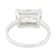 Moissanite Radiant-Cut Solitaire Ring In Platinum-Enhanced Sterling
Silver 4.00ctw Diamond Equivalent Weight