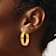 14k Yellow Gold 13/16" Large Hoop Earrings