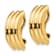 14k Yellow Gold 3/4" Non-pierced J-Hoop Earrings
