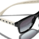 Chanel Black Frame with White Arms/Gray Lens Sunglasses
