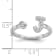 Rhodium Over 14K White Gold Lab Grown Diamond VS/SI GH, Initial J
Adjustable Ring
