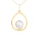 14k Yellow Gold Dangling Cultured 9mm Freshwater Pearl Pendant, 18"
Chain Included