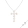 6.5-7mm Button White Cultured Freshwater Pearl Rhodium Over Sterling
Silver Pendant