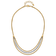 14K Two-tone Polished and Diamond-cut Layered Plus 2-inch Ext. Necklace