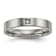 White Cubic Zirconia Titanium 4mm Men's Band Ring