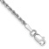 Rhodium Over 10k White Gold 1.75mm Diamond-Cut Rope Link Bracelet