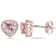 Morganite and Diamond 10K Pink Gold Earrings 1.09ctw
