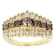 Champagne Diamond 10k Yellow Gold Ring 1.25ctw