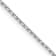 Rhodium Over 14k White Gold 1.2mm Solid Diamond-Cut Cable 30 Inch Chain