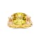 Lab Created Yellow Sapphire and White Topaz 18K Yellow Gold Over
Sterling Silver 3-Stone Ring