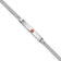 Rhodium Over 14k White Gold Medical Red Enamel Flat Curb Link ID Bracelet