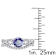 Tanzanite and Diamond 10k White Gold Ring 1.14ctw
