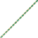 9.40ctw Emerald and Diamond Bracelet set in 14k Yellow Gold