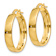 14k Yellow Gold 13/16" Large Hoop Earrings