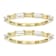 Moissanite Baguette Stackable Ring Set Of 2 In 14K Gold Over Sterling
Silver 0.72ctw DEW