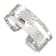 Sterling Silver Solid Polished Hammered Fancy Cuff Bracelet