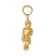 14k Yellow Gold 3D Textured Mother holding child Pendant