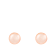 14k White Gold 9-10mm Pink Freshwater Pearl Stud Earrings