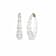 14K Yellow Gold Over Sterling Silver Acrylic and Hand Painted Enamel
Bamboo Illusion Hoops in Dove