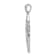 Rhodium Over 14K White Gold 1/4ct. Diamond Fancy Cross Pendant