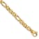 14K Yellow Gold 6.5mm Solid Hand-Polished 3 and 1 Flat Anchor Bracelet