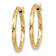14k Yellow Gold 1/2" Twist Hoop Earrings
