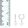 White Cultured Freshwater Pearl 14k White Gold Earrings 8-8.5mm