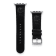 Gametime NHL Chicago Blackhawks Black Leather Apple Watch Band (38/40mm
S/M). Watch not included.