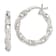 Sterling Silver Twisted and Textured Hoop Earrings