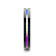 AZURE Flat Black Ceramic Ring Brushed with Rainbow Groove 4mm