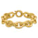 18K Yellow Gold 16.8mm Open Link Cable 8.5 inch Bracelet