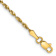14k Yellow Gold 2.0mm Diamond-Cut Rope Link Chain Bracelet