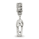 Sterling Silver Safety Pin Dangle Bead