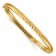 14K Yellow Gold 3/16 Textured Hinged Bangle