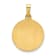 14K Yellow Gold Polished and Satin Our Guardian Angel Medal Hollow Pendant