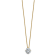 14K Yellow Gold 2 ct. 8.0mm Round G H I True Light Moissanite Solitaire
Pendant with Chain