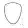 CZ Braided Tennis Necklace In Sterling Silver