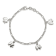 Sterling Silver Polished Elephants with 1-inch Extensions Children's Bracelet