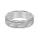 7mm Diagonal-Cut Comfort Fit Band in Gray Tungsten Carbide with Satin Finish