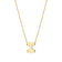 CZ Initial I Tennis Necklace And Pendant Set In 14K Gold Over Brass 4.05ctw