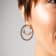 14K Yellow Gold Over Sterling Silver Acrylic Multi-Hoop Earrings in Blackberry
