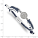 Stainless Steel MLB LogoArt Seattle Mariners Adjustable Cord Bracelet