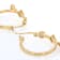 Dangle Hoop CZ Earrings In 18K Gold Over Sterling Silver