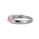 Pink Cubic Zirconia Platinum Over Sterling Silver Ring 2.16ctw